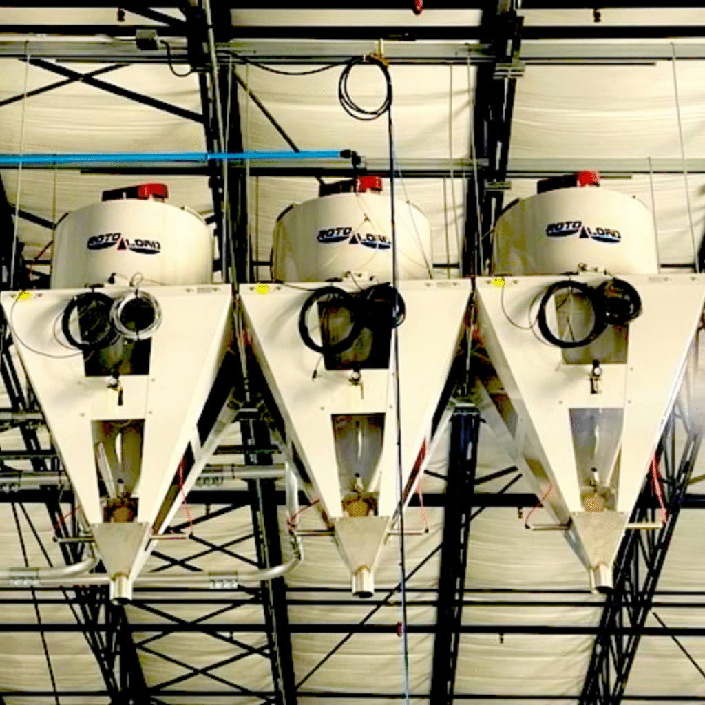 3 color direct to mold filling with powder automation system