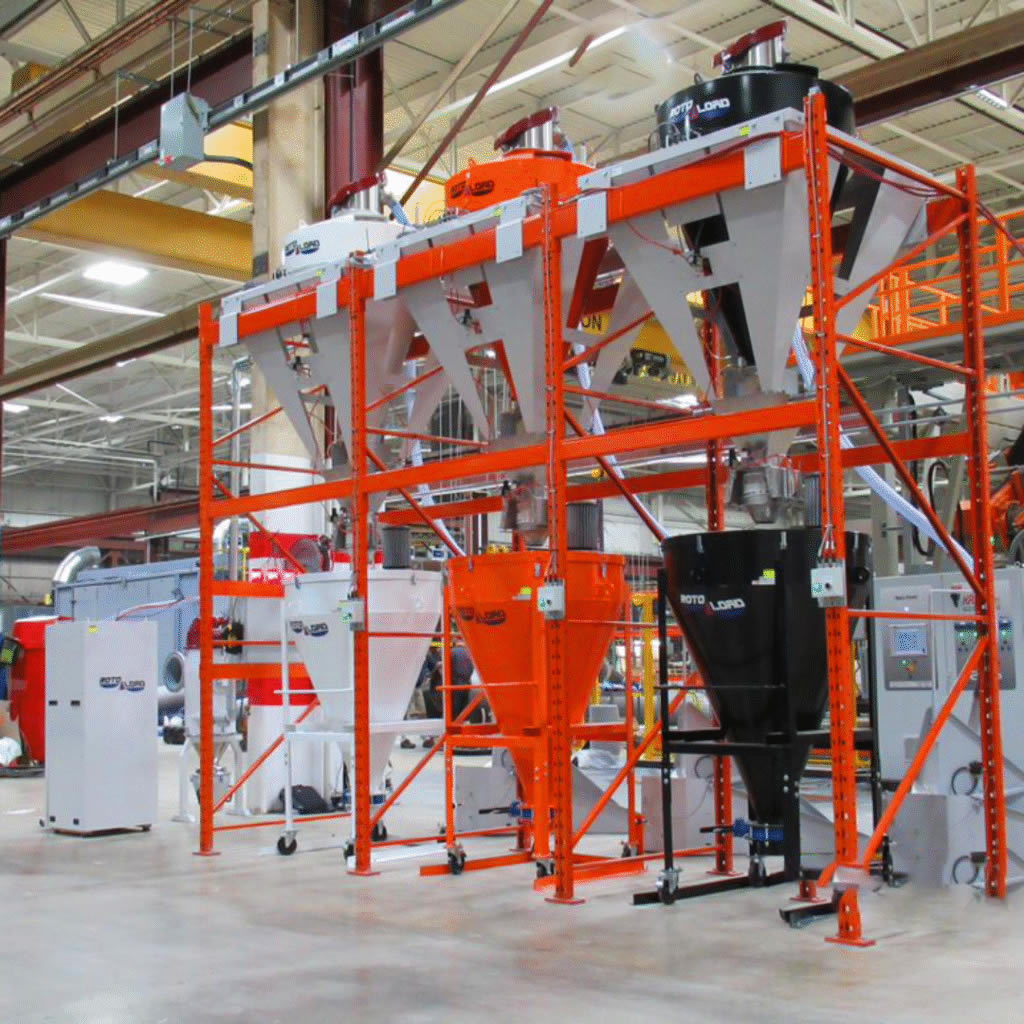 Three Colour Tote Bin Filling System